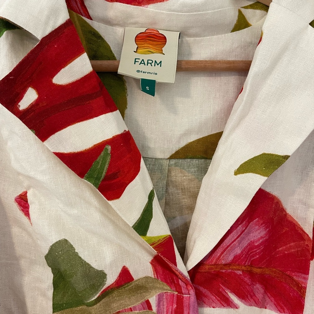 FARM Rio White Forest Mini Dress - Picture 4 of 7